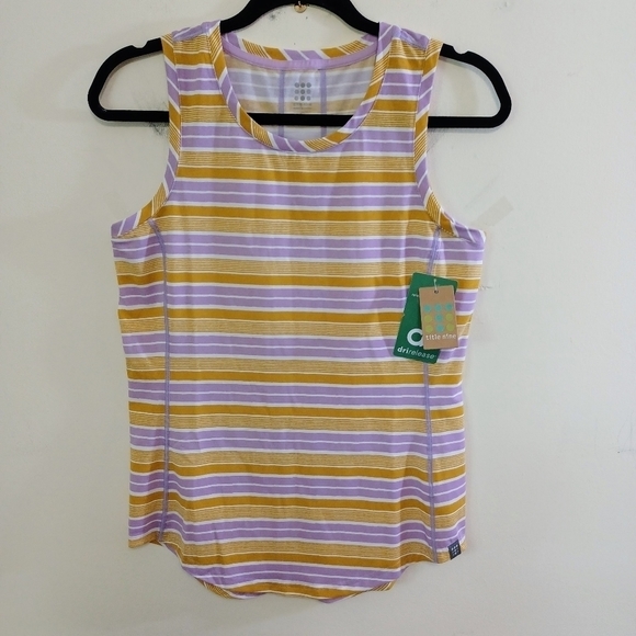 Title Nine Vibe Tank Rugby Stripe Honeycom Sz S NWT - Picture 1 of 5